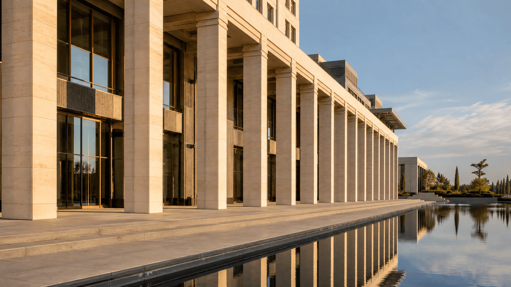 Contemporary courthouse architecture in Ankara