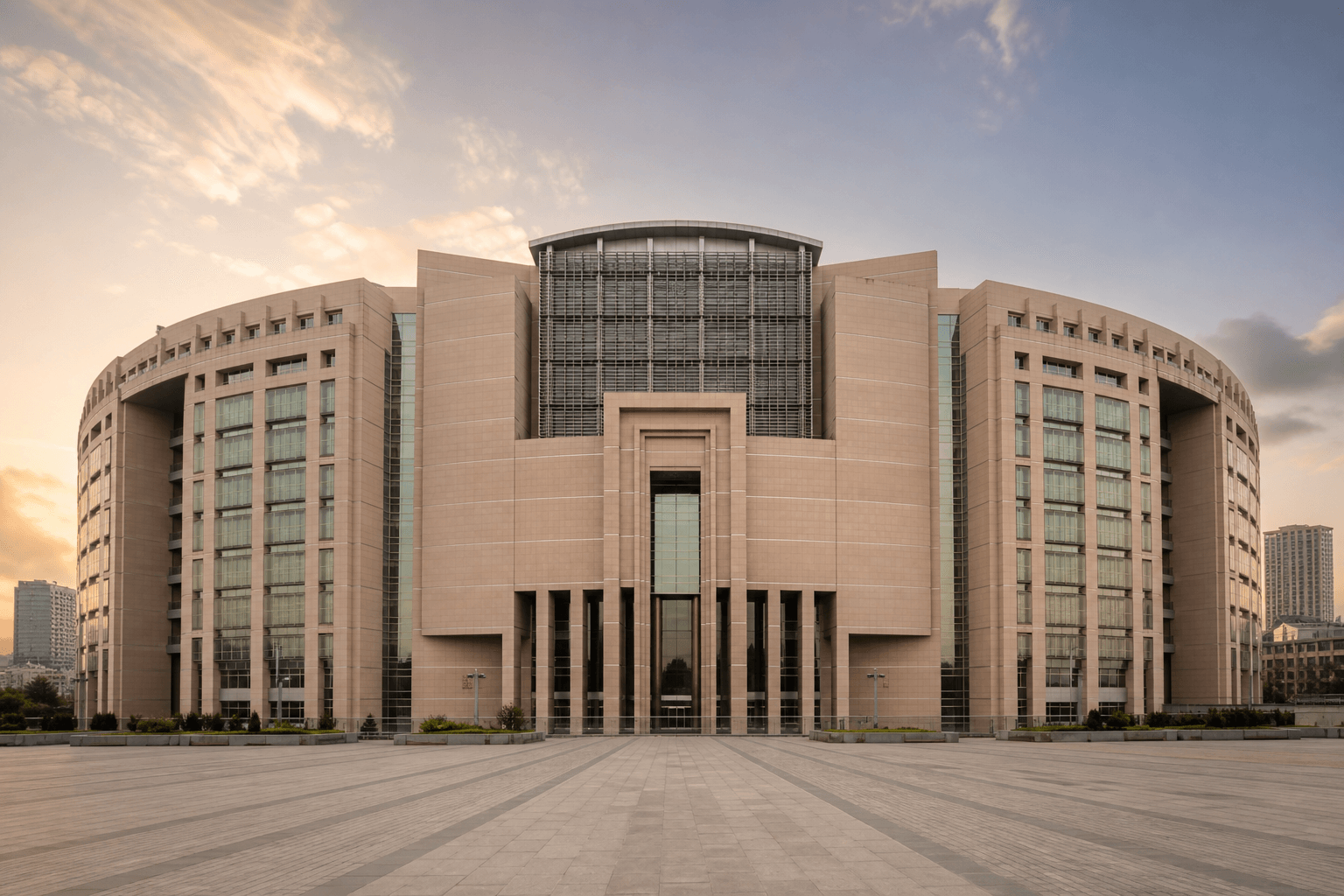 Çağlayan Justice Palace architecture in Istanbul